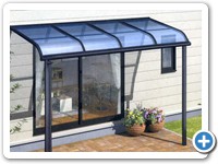 COBERTURA EM POLICARBONATO COMPACTO AZUL SEMI CURVA057